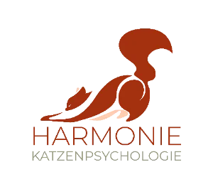 Hilfe bei Problemen mit Katzen. Eine gezeichnete, rote Katze streckt sich.